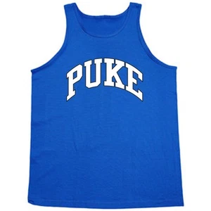 Duke Blue Devils UNC North Carolina "PUKE" jersey shirt TANK-TOP - Picture 1 of 1