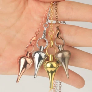 Metal Copper Pendulum Divination Reiki Energy Healing Dowsing Spiritual Pendant - Picture 1 of 13