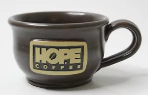 Tazza zuppa tè caffè Hope ceramica Deneen marrone gettata a mano made in USA 2016 - Foto 1 di 11