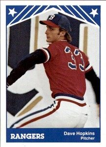 1983 Burlington Rangers TCMA #5 Dave Hopkins University of Virginia VA Card