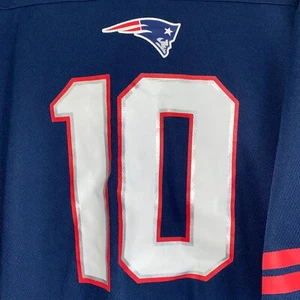 NFL Team Apparel NFLPA New England Patriots Jersey #10 Jones Size 2XL Blue - Picture 1 of 5