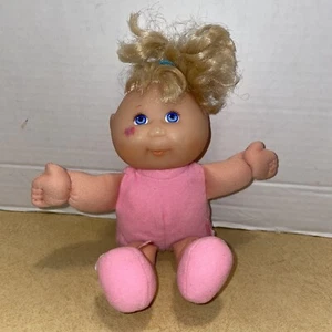 Mattel Cabbage Patch Kids 9" Brown Hair Green Eyes 1995 Doll Vintage Signed - Picture 1 of 10