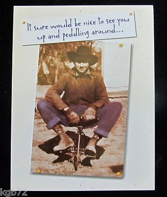 Leanin Tree Get Well Greeting Card Vintage Humor Multi Color Notelet Series N58 - Image 1 of 2