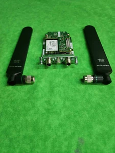 Cisco EHWIC-4G-LTE-V Wireless WAN High Speed Card MC7750 w/ 2x 4G-LTE-ANTM-D @ Q - Picture 1 of 4
