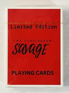 AJ Cunningham Savage MMA Limited Edition Playing Cards, New Sealed Deck - Picture 1 of 7