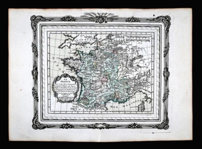 1766 Zannoni Map Renaissance France of Louis XII to Francois I Italian Wars FR  - Image 1 of 3