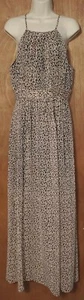 BCBG Maxi Dress Size 10 - Sheer Lined Sleeveless Floor Length Animal Print $128 - Picture 1 of 5
