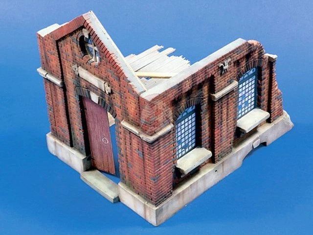 Verlinden 1/35 Estación de Tren en Ruinas Edificio Sección 1560 (Trofeo 20017) Foto 1 de 1