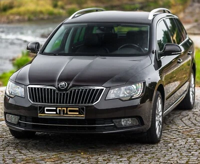 Scheinwerferblenden für Skoda Superb II Böser Blick Scheinwerfer ABS eyebrows - Bild 1 von 2