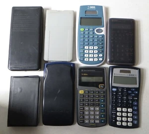 Calculator LOT of 8: TI-85, TI-30, Sharp, Casio, Etc. Lot C - Picture 1 of 14
