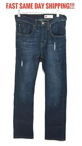  Womens Wrangler Slim Straight  Medium  Denim 29  Distressed - Picture 1 of 9