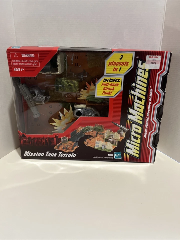 Hasbro Micro Machines Mission Tank Terrain 3 in 1 Playset Army Military 45808