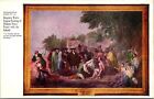 Benjamin West Famous Painting William Penns Treaty Indians Art Historic Postcard