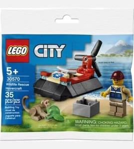 NUEVO aerodeslizador de rescate de vida silvestre LEGO City Polybag 30570 edades 5+ envío gratuito  - Imagen 1 de 4