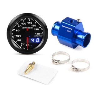 2" 52mm Digital Pointer Water Temp Gauge Meter w/28mm Joint Pipe Sensor Adapter - Picture 1 of 11