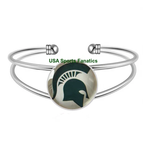 NCAA - Michigan State Spartans Team Logo Adjustable Bangle Bracelet Cover