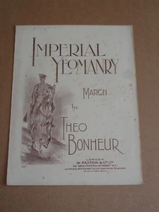 Theo Bonheur - Imperial Yeomanry 1900 Victorian sheet music - Picture 1 of 1