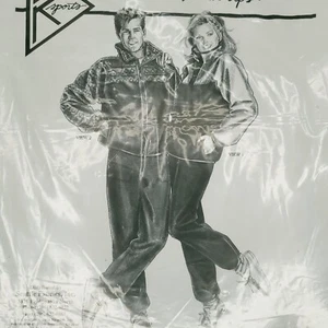 Vintage Daisy Kingdom Unisex Pattern Fleece Warm Up Zip Pullover Jacket Pants - Picture 1 of 3
