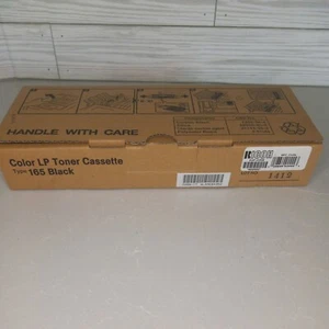 Ricoh Color LP Toner  Cassette Type 165  BLACK - GENUINE - BRAND NEW - Picture 1 of 8