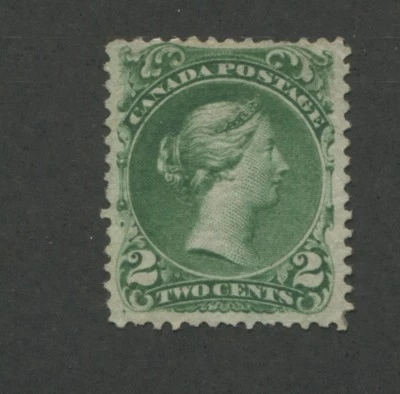 1868 Canada Postage Stamp #24b 2c Mint Hinged F/VF No Gum - Image 1 of 2