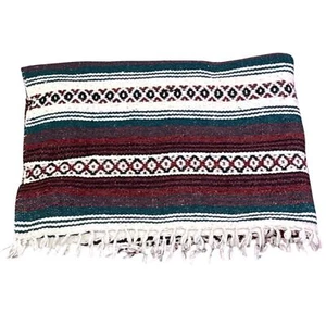 Vintage Mexikanische Indianer Serape Saltillo Südwesten Überwurf Decke Teppich - Bild 1 von 7