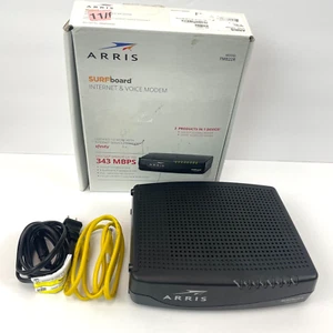 ARRIS TM822R Cable Modem Docsis 3.0 Black 343 Mbps *NEW OPEN BOX - Picture 1 of 15