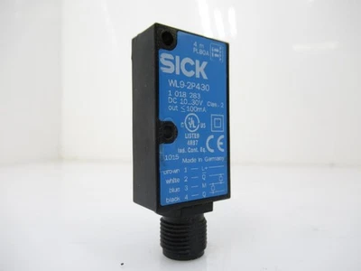 WL9-2P430 SICK SENSOR retro-reflective 24 VDC PNP M12 4-PIN - Image 1 of 4