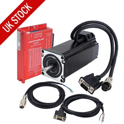 STEPPERONLINE Nema 23 Closed Loop Stepper Motor & Driver CNC Kit 3Nm 424.83oz.in - Image 1 of 4