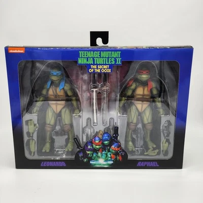 Teenage Mutant Ninja Turtles (TMNT) 2: Secret of the Ooze 7” Leonardo & Raphael Foto 1 de 4