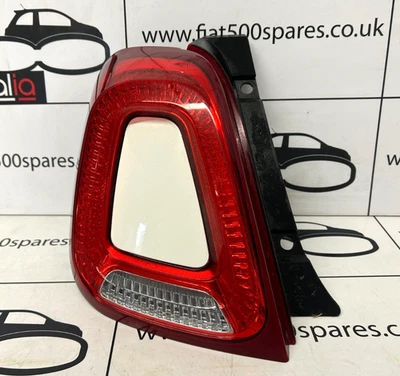 Fiat 500/ Abarth Passenger Side Rear Light in White 2015 Onward Genuine — 第 1/4 张图片