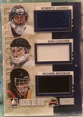 VANCOUVER CANUCKS 2011-12 In The Game Between The Pipes Franchise Jersey Relics - Image 1 of 2