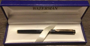 Bolígrafo WATERMAN negro con estuche dorado - Imagen 1 de 6