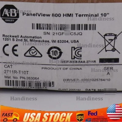 New Allen-Bradley 2711R-T10T AB PANELVIEW 800 10.4-INCH HMI TERMINAL 2711RT10T - Image 1 of 2