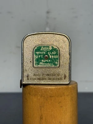 Cinta métrica vintage Lufkin revestida de blanco 10 ft Super Mezurall W9310 EE. UU. Foto 1 de 4