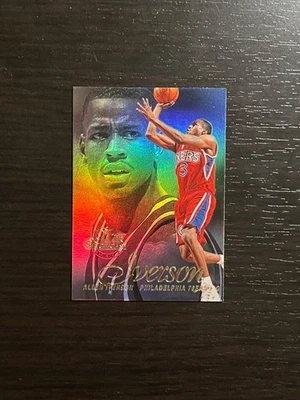 ALLEN IVERSON 1996-97 Flair Showcase Row 2 新秀 RC 卡 #3 六人名人堂 — 第 1/2 张图片