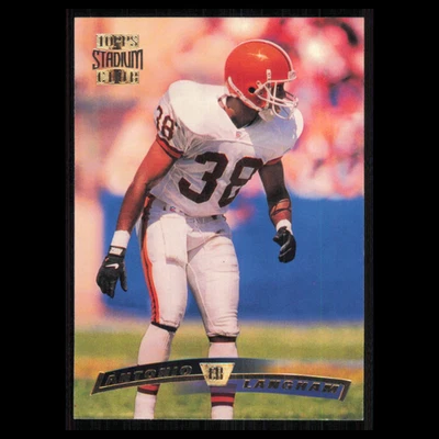 Antonio Langham #183 1996 Topps Stadium Club Cleveland Browns Football Card NFL - Image 1 of 3