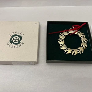 Vtg 1970’ Lovell Designs Pewter “Homeward” Ornament With Original Box - Picture 1 of 7
