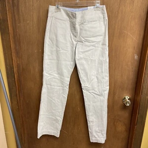 Woman Tommy Hilfiger Slim Bootleg Beige Pants Size 6     A1 - Picture 1 of 8