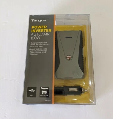 Portátiles o dispositivos móviles Targus Power Inverter automático o aéreo 100 W APV10US1 carga Foto 1 de 2