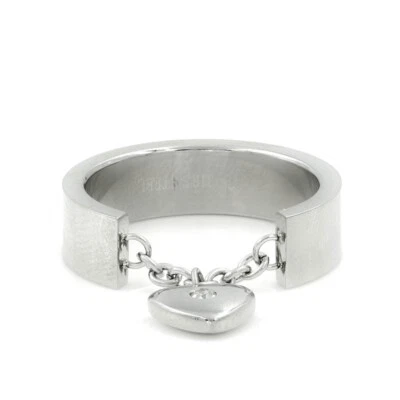 Stainless Steel 316 Women's Dangle Heart Drop Ring - Image 1 of 4