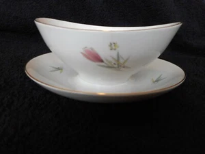 Eschenbach Bucka & Nissen Denmark Larrisa ESC75 Gravy Boat 24 Gold Rim - Bild 1 von 4