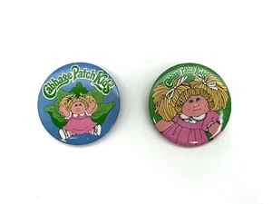 Vintage 1983 Cabbage Patch Kids Buttons Original Appalachian Artworks Pins - Picture 1 of 6