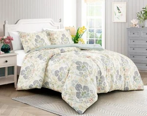 Chezmoi Collection Alyssa Boho Floral Medallion Printed Microfiber Comforter Set - Picture 1 of 10
