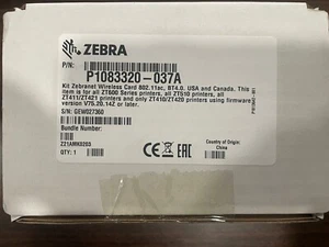 Kit de cartes radio interne sans fil ZebraNet 802.11 AC P1083320-037A flambant neuf - Photo 1/1