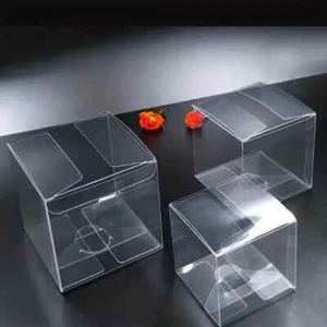 150 x 15cm sq Clear Gift Box PVC LARGE wedding product merchandise BULK BUY - Picture 1 of 18