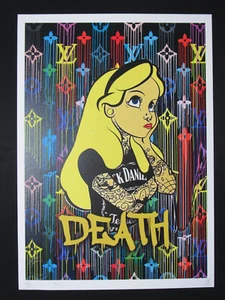 Death NYC 13x18 Pop Art Limited Edition Signed Numbered Alice LV Jack JD RARE - Picture 1 of 4