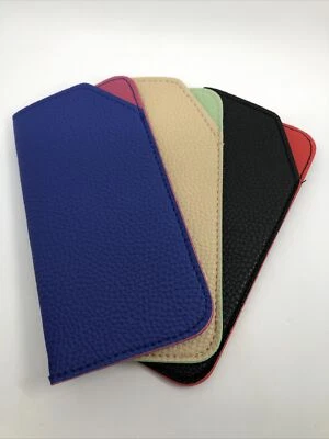 NEW Black, Blue And Tan 3 Pack Soft Slip-In Eyeglasses Case - Image 1 of 4