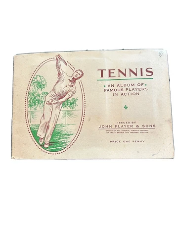 John Player & Sons Tennis An Album Of Famous Players In Action Cover