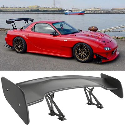 For Mazda RX-7 FD FD3S Matte Black 46" GT Rear Trunk Spoiler Racing Wing - Image 1 of 4