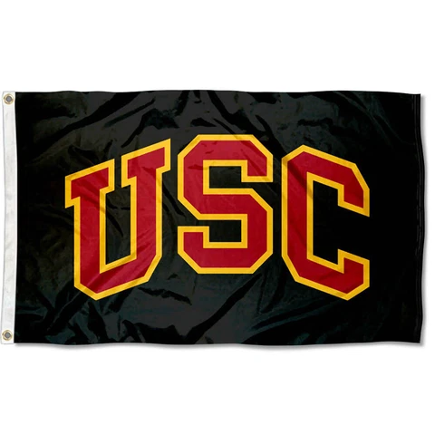 Southern Cal USC Trojans Black NCAA Flag Tailgating Banner Cover